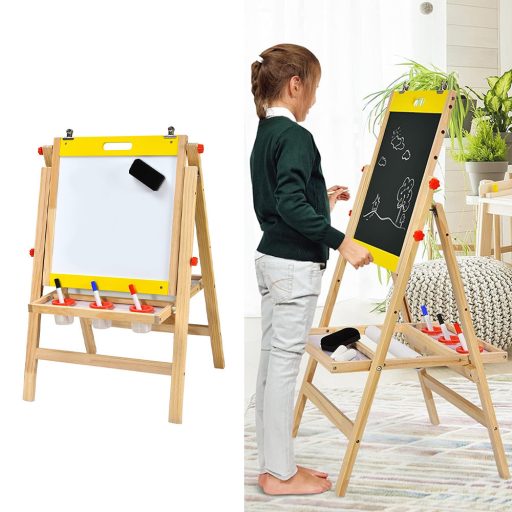 3-v-1 Dřevěná Kreslicí Tabule pro Děti
