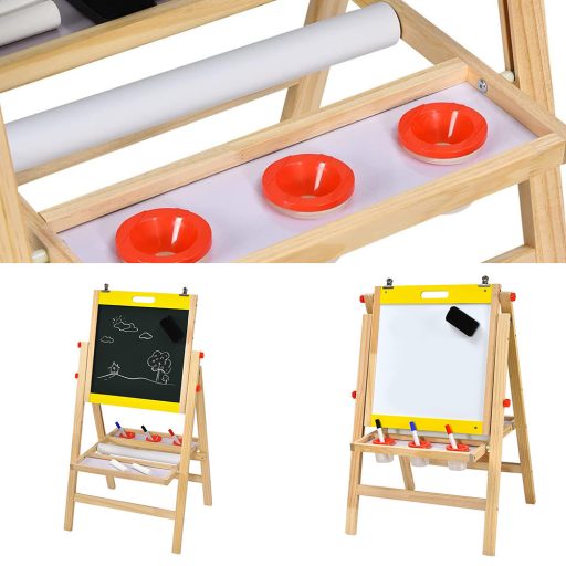 3-v-1 Dřevěná Kreslicí Tabule pro Děti