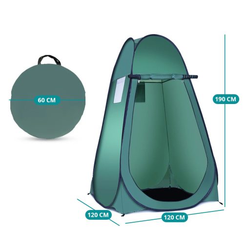 Převlékací stan, zelený