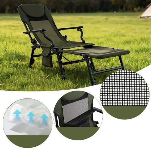 Velká rybářská židle s opěrkou nohou