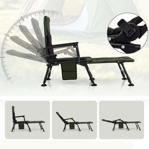 Velká rybářská židle s opěrkou nohou