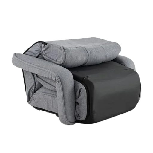 Skládací rozkládací pohovka s 6 nastavitelnými polohami, světle šedá