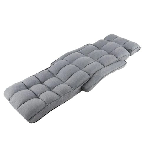 Skládací rozkládací pohovka s 6 nastavitelnými polohami, světle šedá