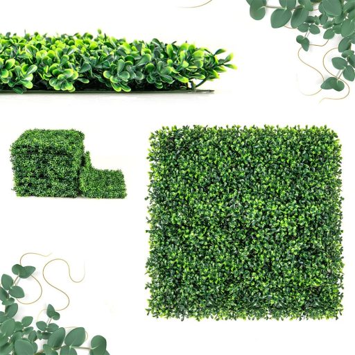 Dekorační stěna z umělých rostlin 12 ks 50x50 cm