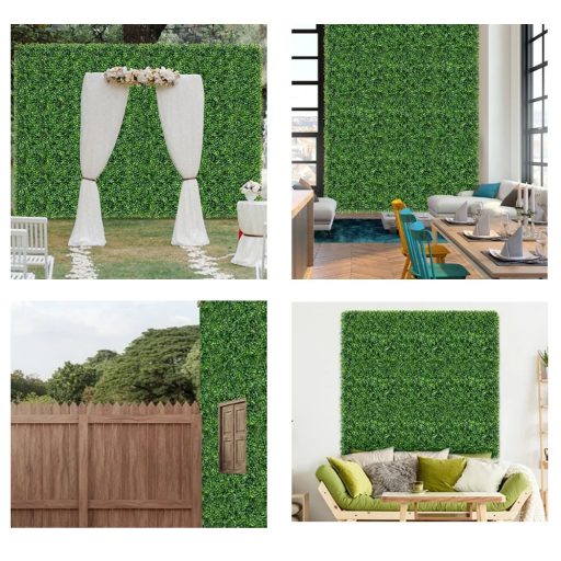 Dekorační stěna z umělých rostlin 12 ks 50x50 cm