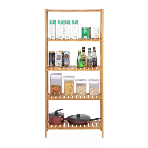 Bambusová úložná police