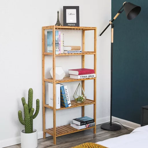 Bambusová úložná police