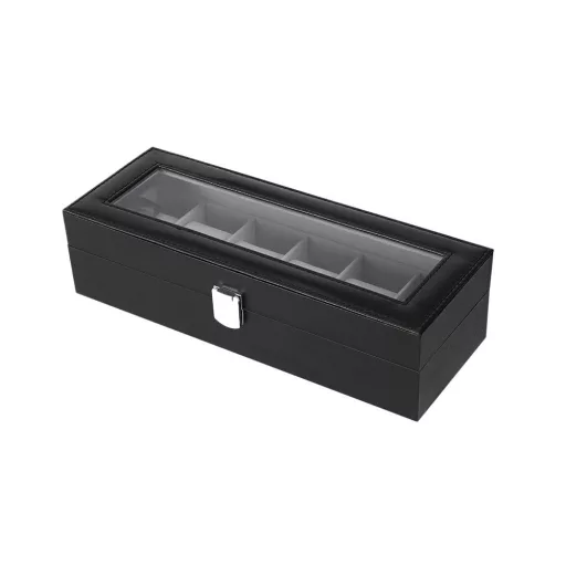 Hodinková krabička se 6 přihrádkami