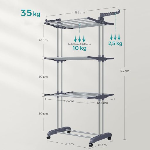 Víceúrovňový sušák na prádlo