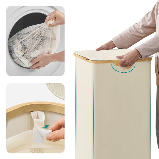 Prádelní koš s odnímatelnou síťovinou