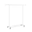 Výškově nastavitelný pojízdný věšák na oblečení, bílý