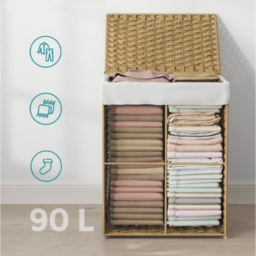 Plastový koš na prádlo, 45,5 x 32 x 61 cm