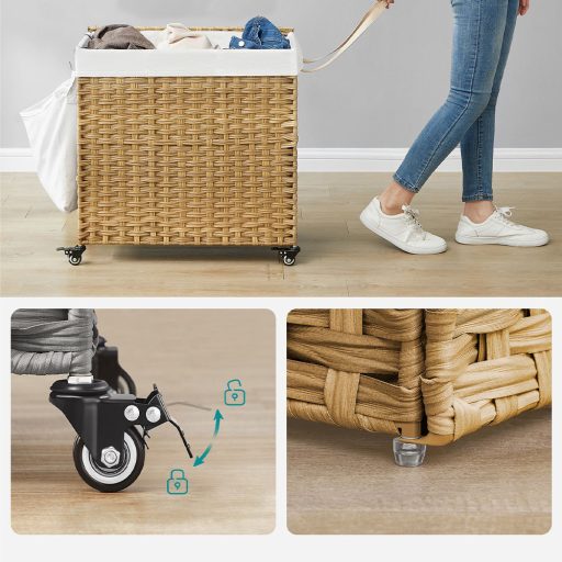 Plastový koš na prádlo, 66 x 33 x 66 cm