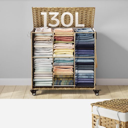 Plastový koš na prádlo, 66 x 33 x 66 cm