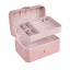 Organizér na šperky Růžový 16x11x7.8cm