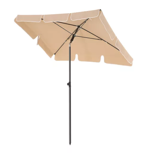 Nastavitelný slunečník s taškou, 2x1.25m ořech