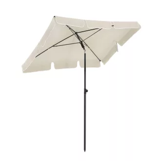 Nastavitelný slunečník s taškou, 2x1,25m béžový