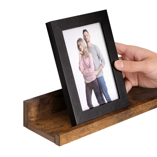 Sada 3 dřevěných nástěnných polic