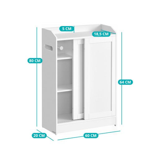 Koupelnová skříňka s posuvnými dveřmi