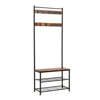 Předsíňová stěna, hnědá, 32 × 70 × 175 cm