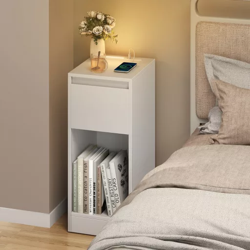 Úzký noční stolek 25x30x59,5 cm