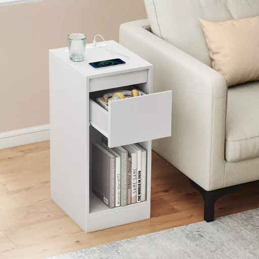 Úzký noční stolek 25x30x59,5 cm