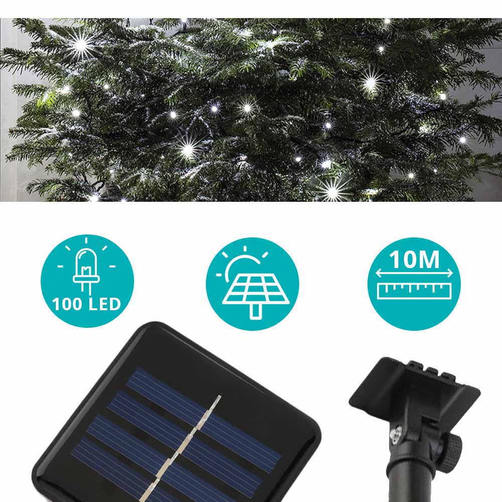 Solární Světelný řetěz Se 100 LED
