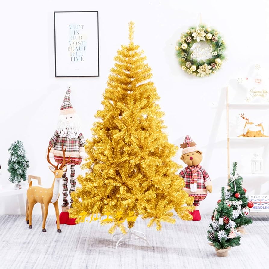 Zlatý Umělý Vánoční Stromek Ve Více Velikostech