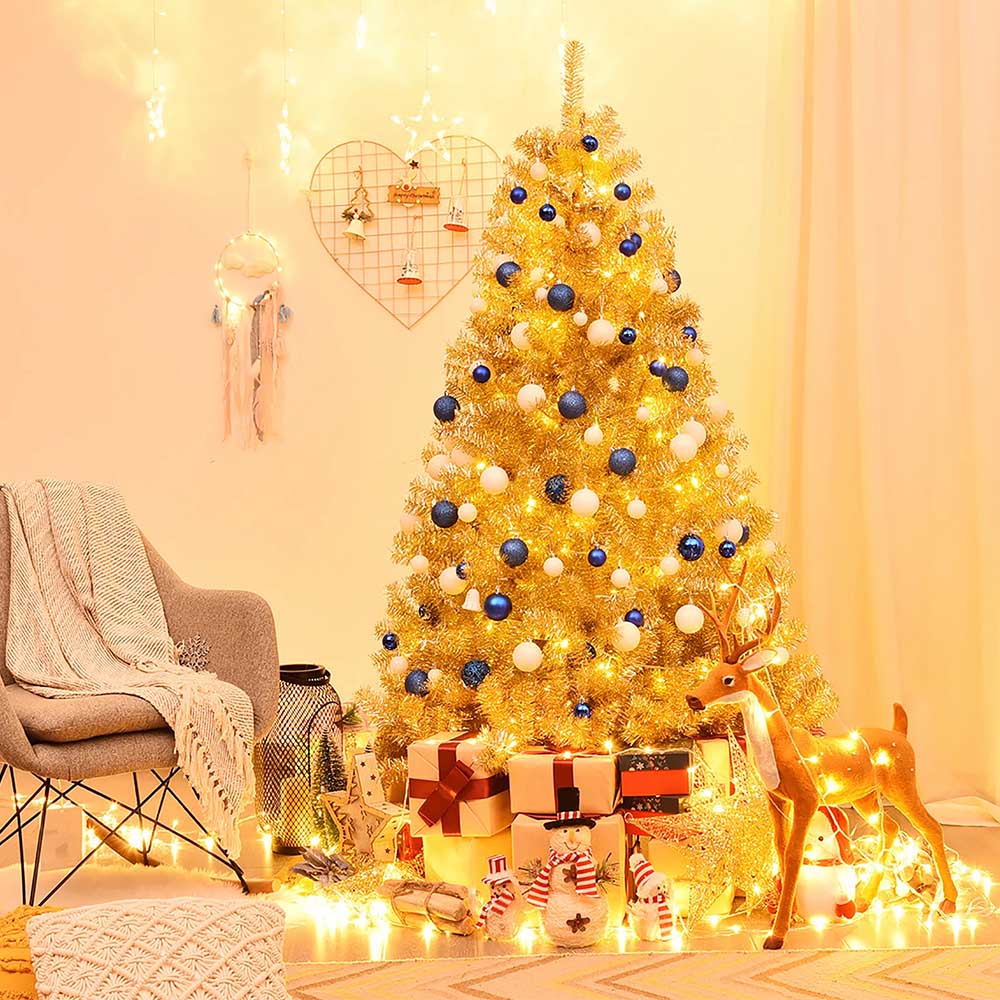 Zlatý Umělý Vánoční Stromek Ve Více Velikostech