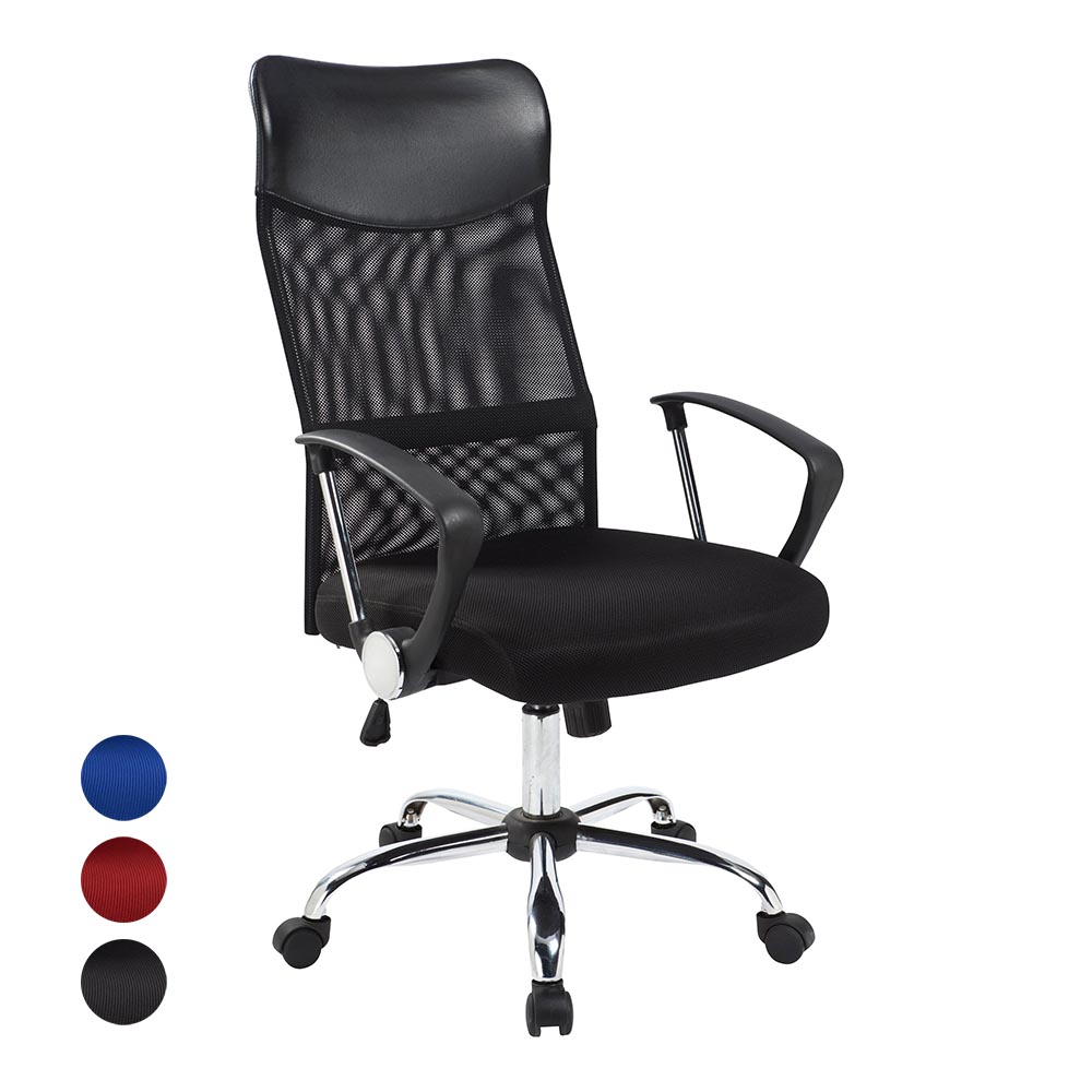 Ergonomická Kancelářská židle S Vysokou Opěrkou, 3 Různé Barvy