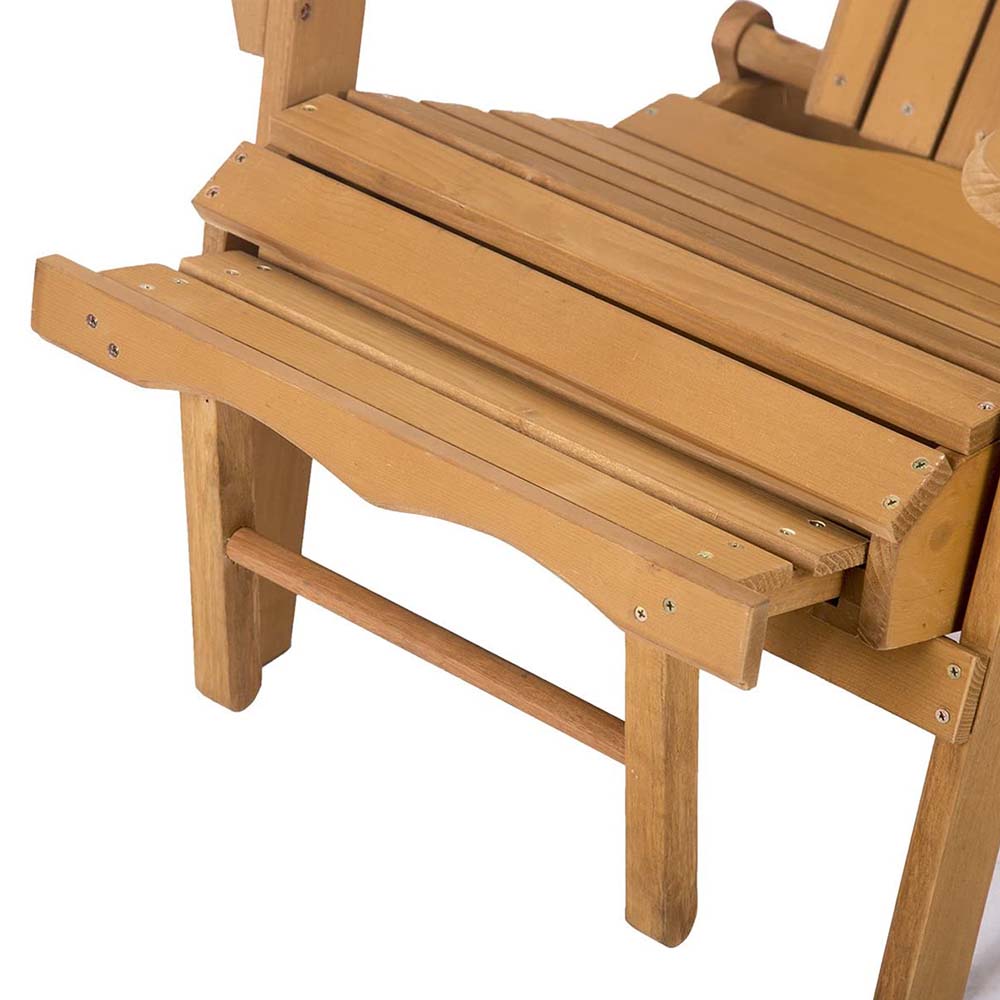 Zahradní Dřevěná židle S Podnožkou