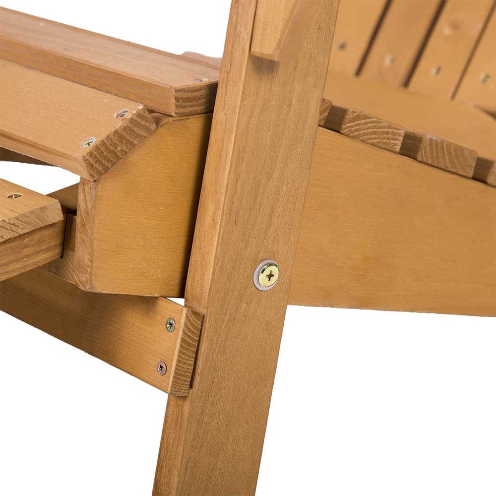 Zahradní Dřevěná židle S Podnožkou