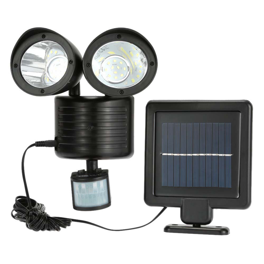 Dvojitá Solární Lampa S Pohybovým Senzorem