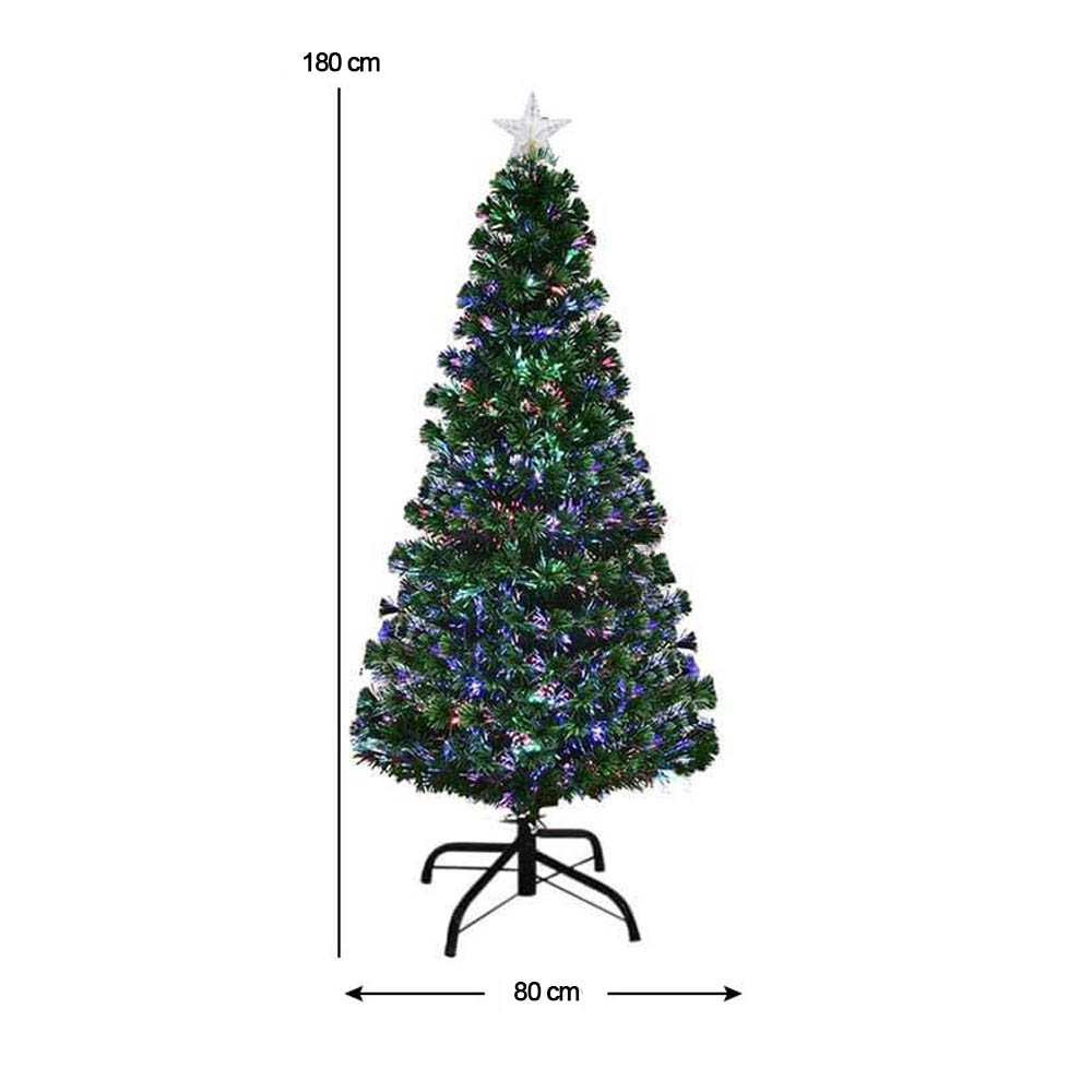 Vánoční Stromek S Optickými Vlákny, S Barevným LED-em Ve Více Typech