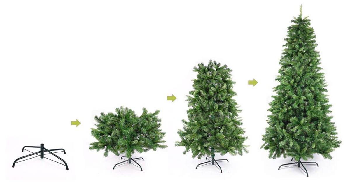 3D Vánoční Stromek S Kovovým Stojanem V Několika Velikostech