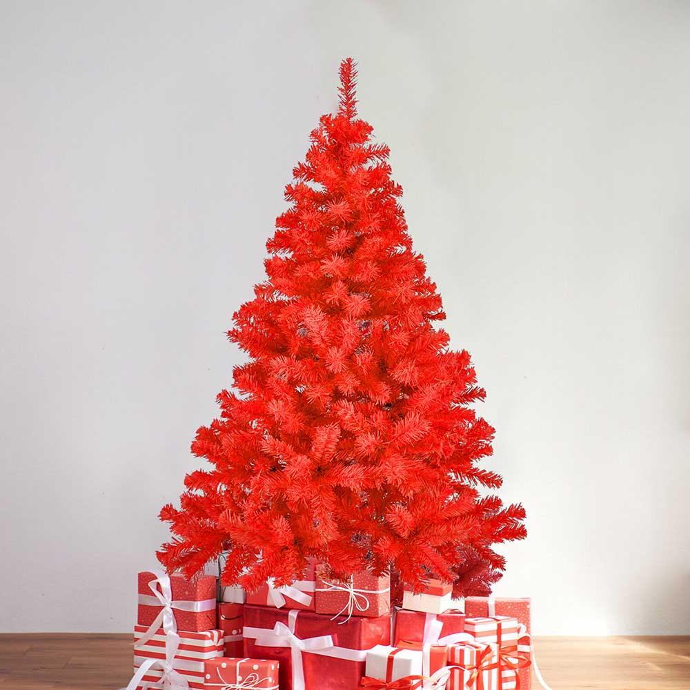 Červený Umělý Vánoční Stromek Ve Více Velikostech