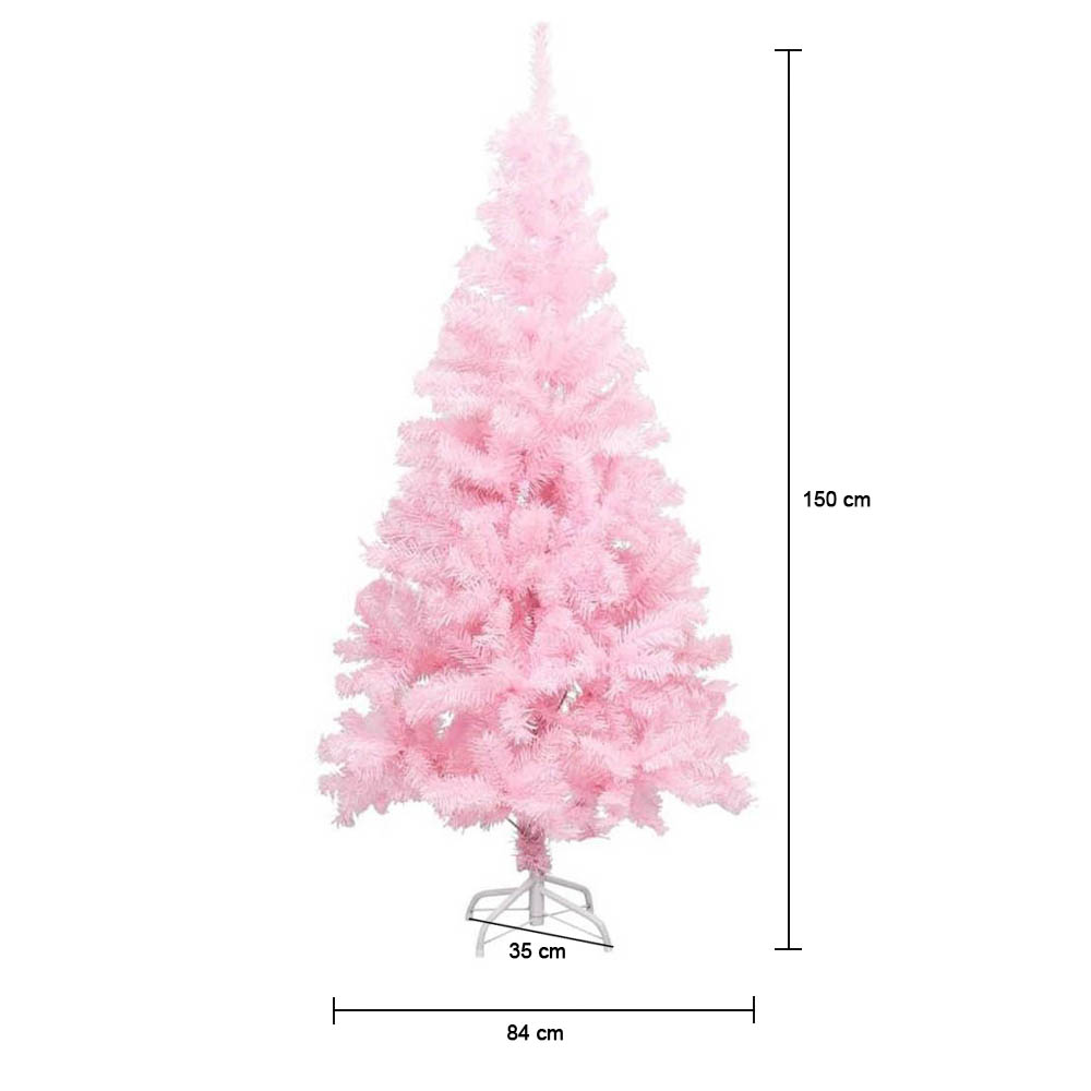 Růžový Umělý Vánoční Stromeček Ve Více Velikostech