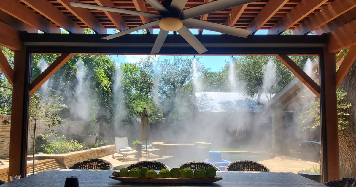 Vodní mlha: Venkovní klimatizace